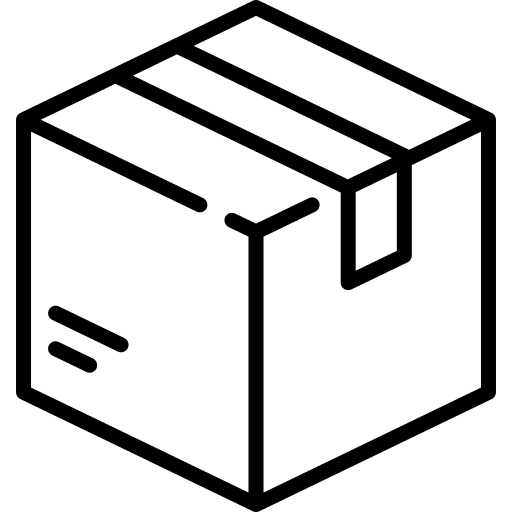 Icon of an isometric box